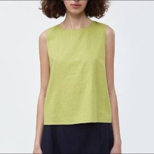 NEED | Linen blend shein top in Avocado